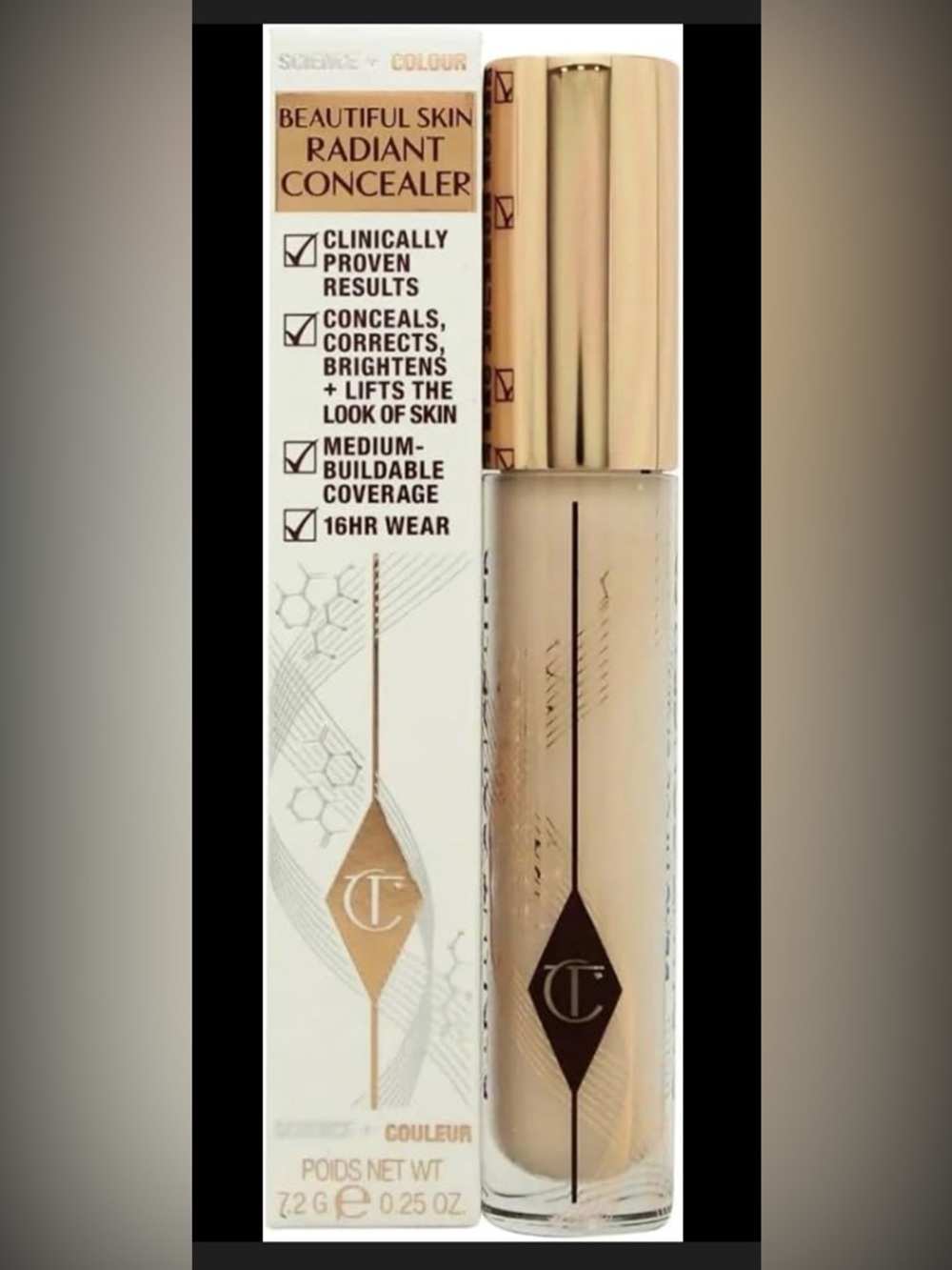 Charlotte Tilbury Radiant Concealer -7 Medium. NIB